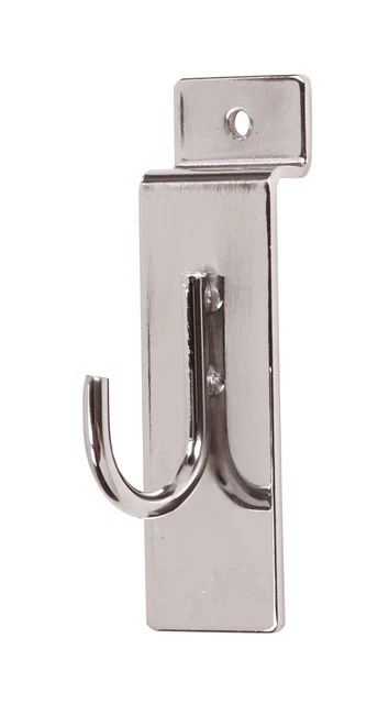 Chrome Display Hook for Slatwall - Pack of 50
