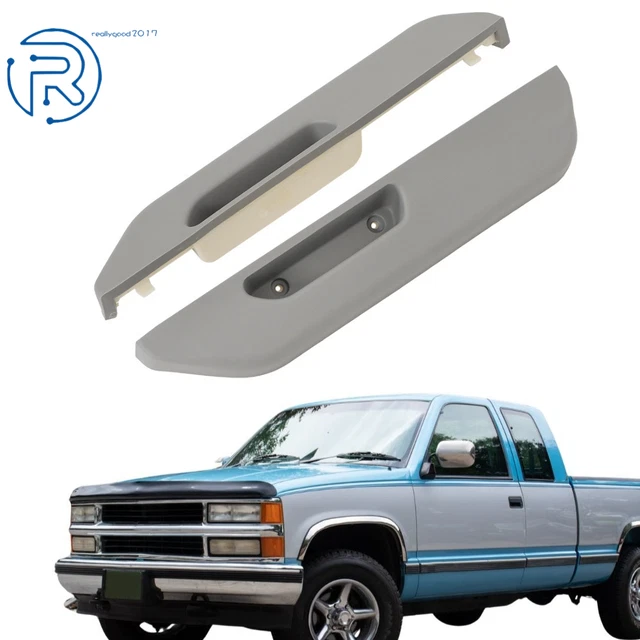 A-Premium Gray Door Armrest Compatible With Chevrolet & GMC Vehicles - C1500 /C2500/C3500/K1500/K2500/K3500 1990-1994, Blazer/Yukon/C1500 /C2500/K1500/K2500 Suburban 1992-1994 - Front Passenger Door