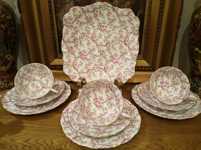 Stunning Royal Standard May Medley 10 pcs tea set. Great condition