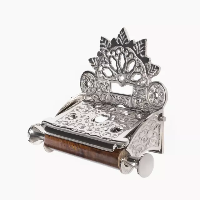Victorian Style Brass Toilet Roll Holder Chrome Antique Bathroom Decor Novelty
