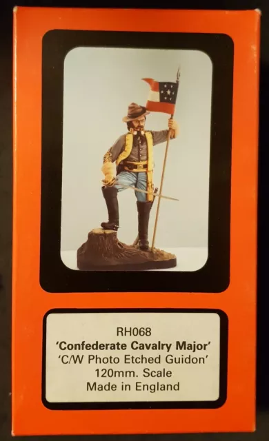 Reheat Models 120mm Resin & Metal ""Confederate Cavalry Major"" Kit NEW! RARE!