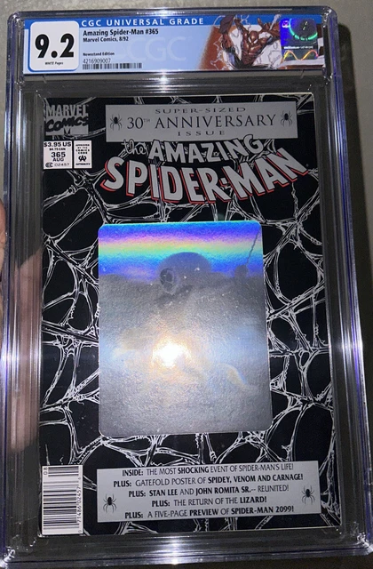 Amazing Spider-Man #365 CGC 9.2 NM-  1st Appearance of Spider-Man 2099 WHITE