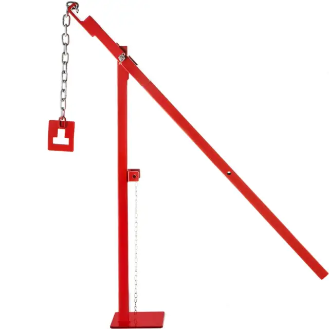 Heavy Duty T-Post Puller w/ T-Post Chain Fence Post Remover Lifter Welded Steel
