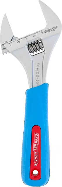 10WCB 10-Inch CODE BLUE Wideazz Adjustable Wrench | 2-Inch Wide Mouth Jaw Capaci 2