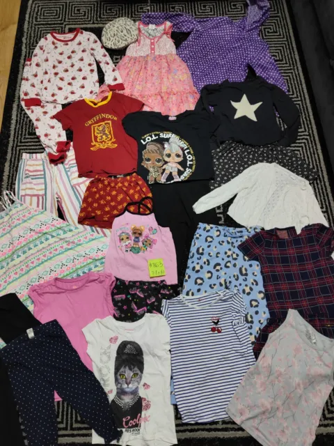#863💜 Huge Bundle Of Girls Clothes 7-8years GEORGE NEXT PRIMARK LOL M&S JEAN MI