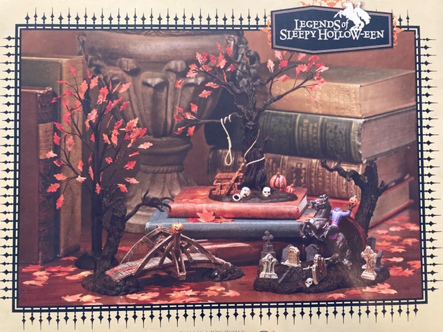 Dept 56 Legends of Sleepy Hollow-een Headless Horseman Gift Set of 4 NEW!