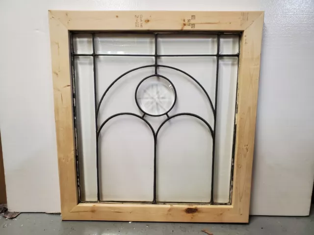 Antique American Bevel Glass Window  Architectural Salvage