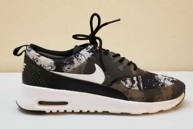 Nike Women's Air Max Thea Black/White/Multicolor Running Shoes 599408-007 Sz 9.5