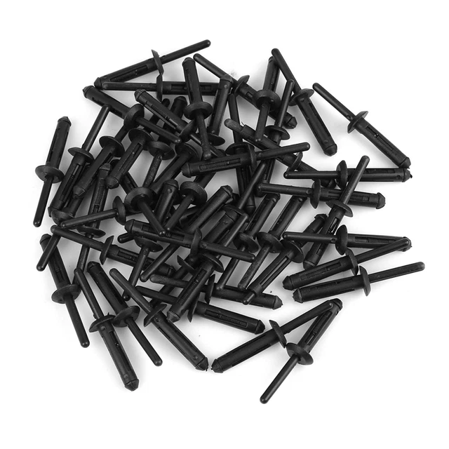 Lot De 50 Rivets De Fixation Extensibles Pour Voiture - Diamètre 6 Mm - Pour Pare-chocs, Portes, Panneaux - 11