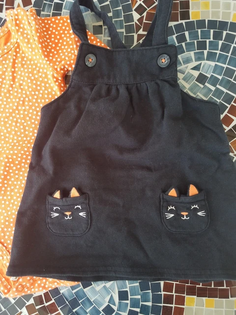 Carter's Baby Girls' 2 Piece Halloween Bodysuit and Jumper Dress Set 9 Months 2