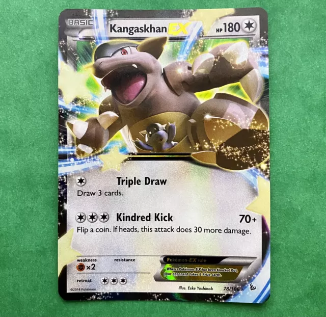 Pokemon Kangaskhan Ex Flashfire 78/106 Half Art Holo Nr Mint