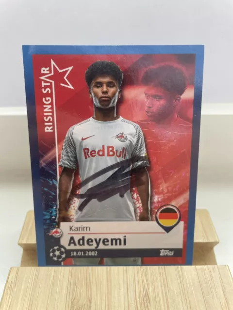 Sticker CL signiert Karim Adeyemi Red Bull RB Salzburg Match Attax Topps