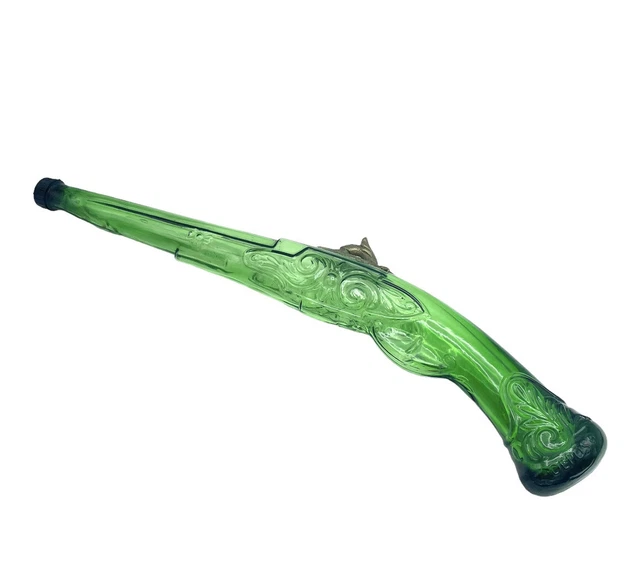 Glass Green Gun Bottle Depose