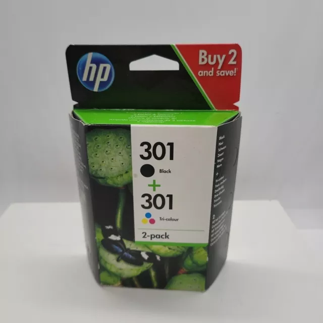 GENUINE HP 301 Black & Colour Combo Ink Cartridge Pack for HP Deskjet 1050A