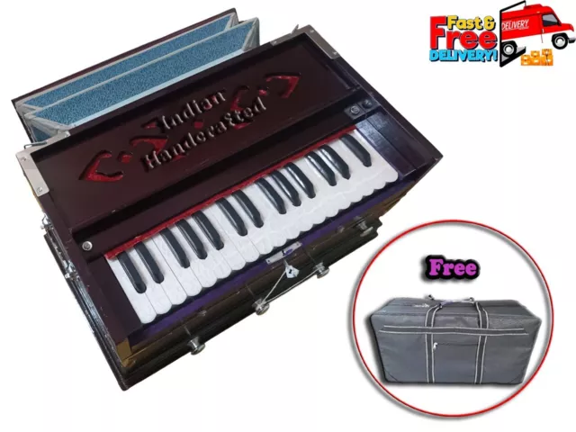 Harmonium 4 Stopper Double Bellow 32 Key Musical Instruments Long Sustain Sound