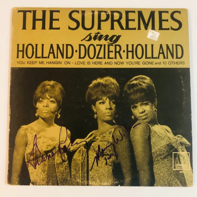 Supremes Signed Autograph Album "Sing Holland Dozier Holland" Album x 2 Beckett