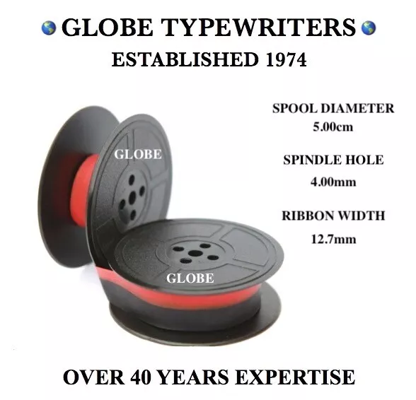 🌎 1 x 'IMPERIAL 200' *BLACK/RED* HIGH QUALITY TYPEWRITER RIBBON 3