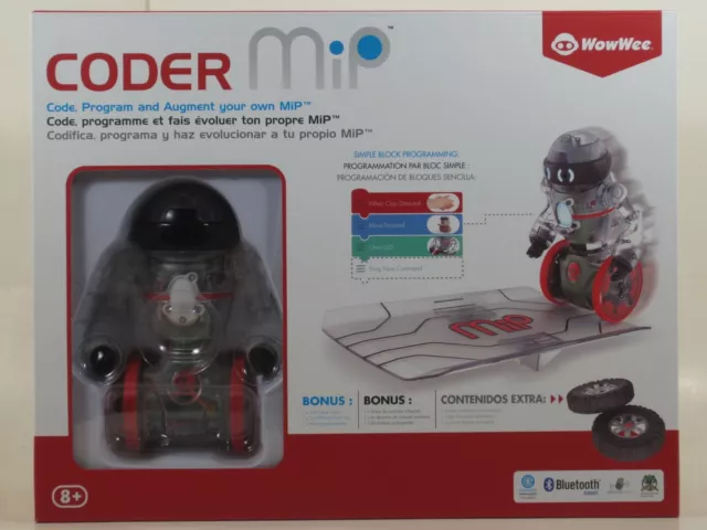 WowWee CODER MiP Bluetooth Programmable STEM-based Toy Robot *NEW*