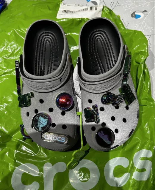 Croc Day X Crocs Classic Clog 2022 Metall Jibbitz, UK 5