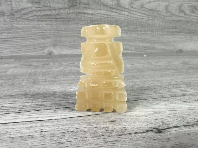 White Brown Marble / Onyx Stone Replacement Pawn Chess Piece