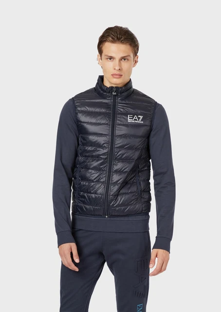 8Npq01 1578 Piumino Smanicato Ea7 Emporio Armani Uomo Giubbotto Gilet Giubbino