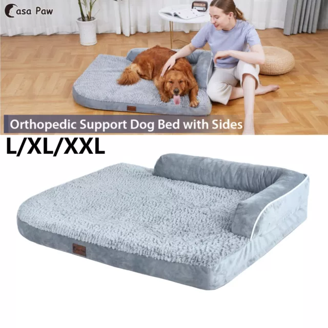 Extra Large Dog Bed Orthopedic Waterproof Dog Bed Memory Foam Pet Calming Bed