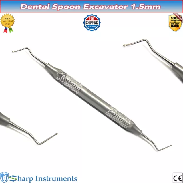 Spoon Excavator 1.5mm Restorative Carious Decay Tooth Cavity Dental Instruments