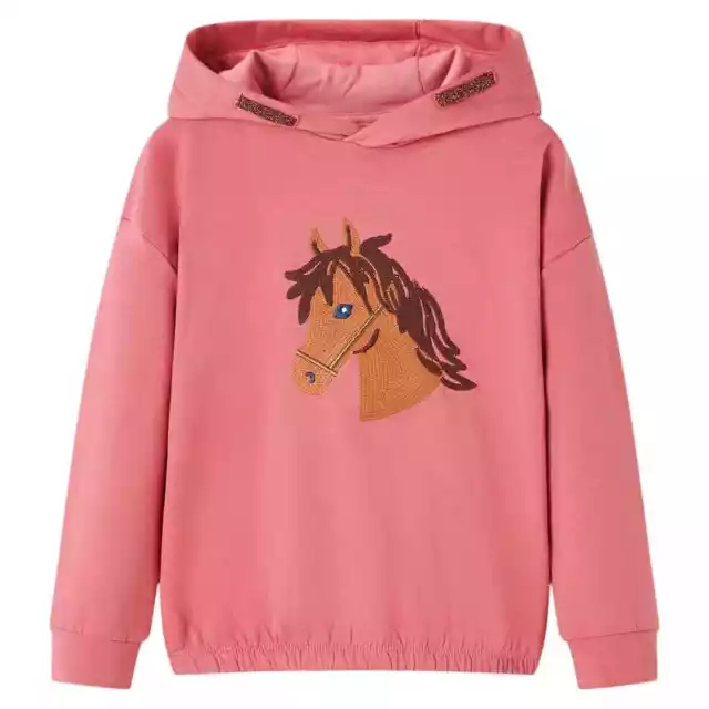 Sweat-shirt à capuche pour enfants rose ancien 92 S7K0