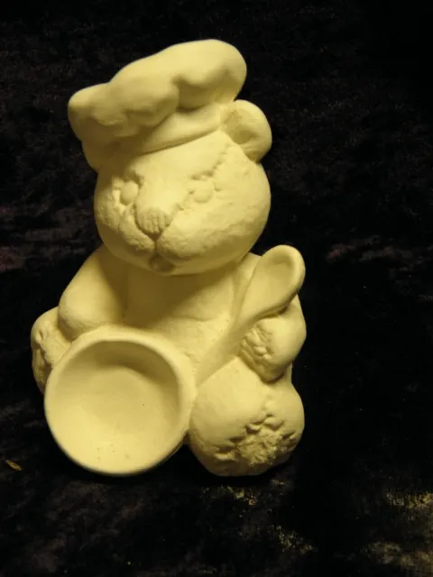 Ceramic Bisque Ready to Paint Chef Bear