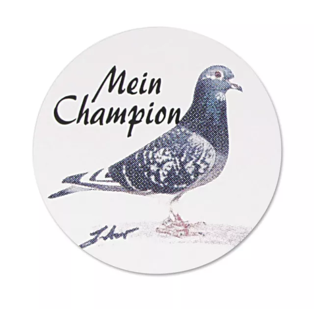 Tauben Aufkleber Applikation 6 cm Taubensport Mein Champion TB754-5