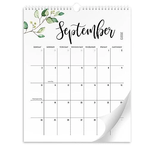 AESTHETIC 2023-2024 FLORAL Wall Calendar - Runs From June 2023 Until