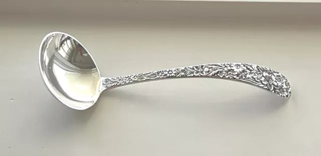 S. Kirk & Son Sterling Silver Repousse 7” Ladle, Gravy Soup