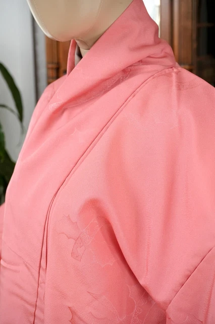 Dear Vanilla Japanese Silk Kimono Women's Robe Gown Authentic Japan Vintage Mint 4