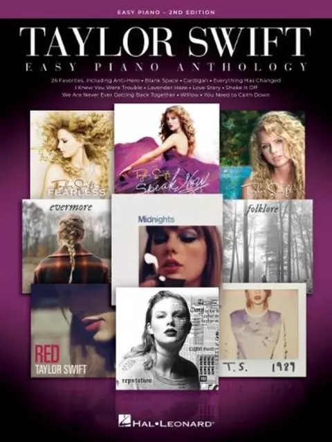 Taylor Swift Easy Piano Anthology - 2nd Edition by Taylor Swift Paperback Book