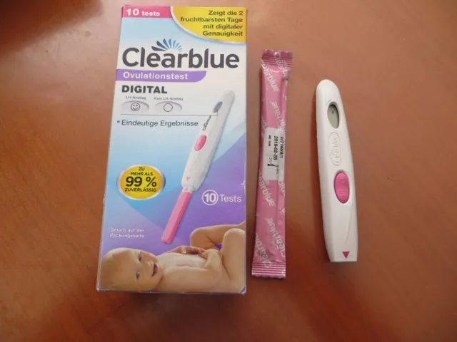 Clearblue Digitaler Ovulationstest, gabraucht mit 1 Teststäbchen Clearblue Dig