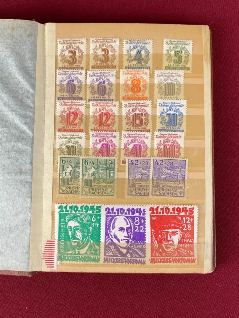 Kleines Album mit Briefmarken Deutsche Provinzen und Städte