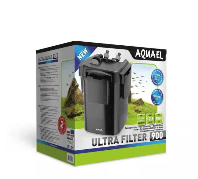 Aquael Filtro Esterno Ultra 900 Acquario per Laghetto