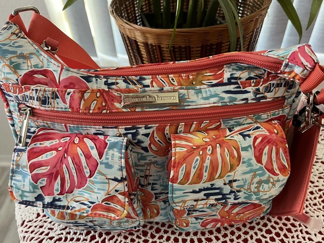 Samantha Brown to go Tropical colorful Fun Motive crossbody bag NEW