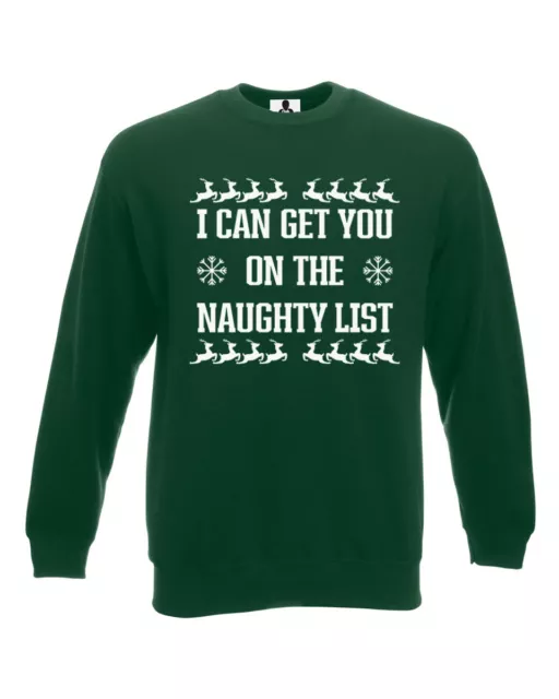 I Can Get You On The Naughty List Christmas Jumper Xmas Funny Sweatshirt