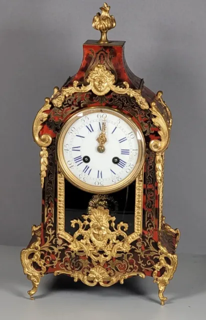 Antique French Boulle Ormolu Mount Bracket Clock