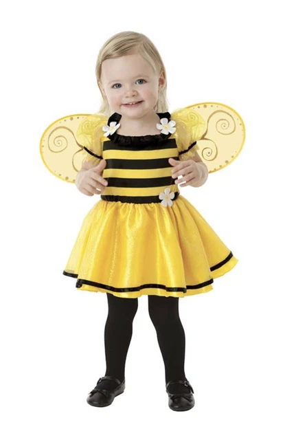 Girls Little Stinger Bumble Bee Baby Costume 2-3yrs Fancy Dress Outfit Amscan