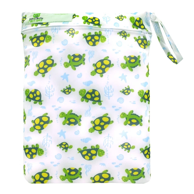 REUSABLE WET BAG FOR CLOTH NAPPY / DIAPER / SWIMMERS Sea Turtles