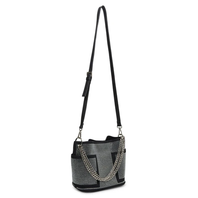 Steve Madden Hobo Bag BFLASHY Medium Size Black and Crystals New Sealed Steve Madden Hobo Bag BFLASHY Medium Size Black and Crystals New Sealed