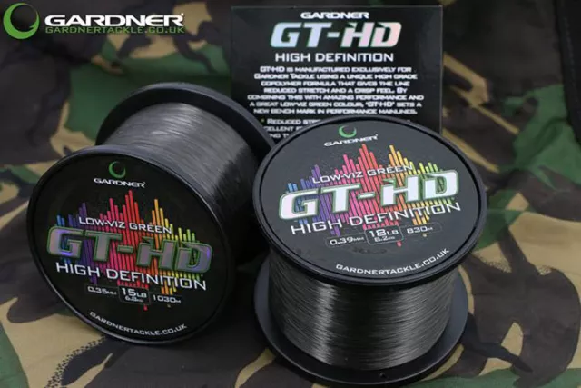 GARDNER TACKLE GT HD 12lb 1150mtrs 0.33mm SPOOL OF LINE FOR CARP FISHING