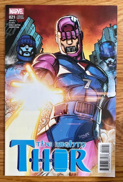 MIGHTY THOR #21 JIM LEE SENTINALS X-Men Sketch Card Variant Cover VF+/NM 2017