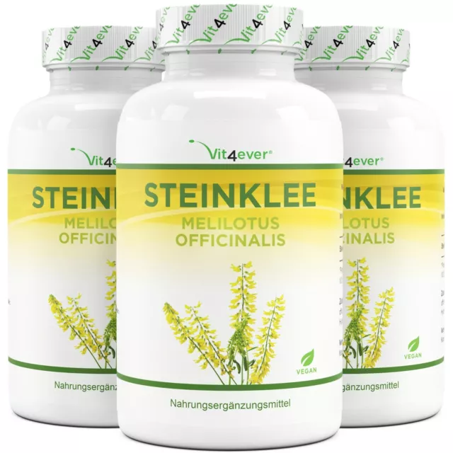 Steinklee 720 Kapseln (vegan) á 500mg - Echter gelber Steinklee - Steinkleekraut