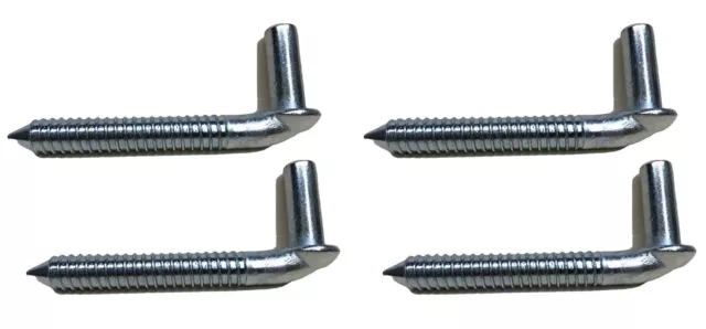 Chain Link Lag screw 3/4" x 6" Gate Hinge Side Wood Post Bolt Zinc Plated Lot 4