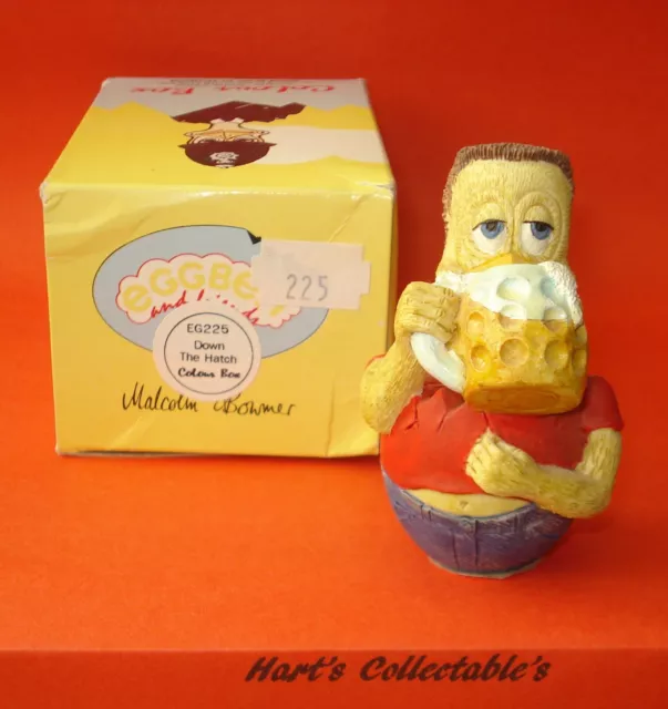 Eggbert (Signed) By Malcolm Bowmer Scarce Model Eg255 Down The Hatch 1997 Lot E