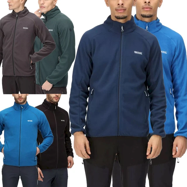 Regatta Mens Hadfield Fleece Jacket Full Zip Anti Pill Microfleece Warm Outdoor