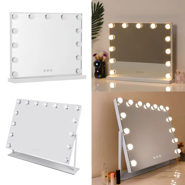 LED Dimmable Hollywood Make Up Mirror Dressing Table Vanity Mirrors with Lights